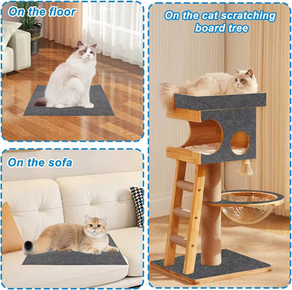 Wall Self-Adhesive anti Cat Scratch Sofa DIY Cats Scratch Protection Paws Sharpen Trimmable Carpet Cats Scratch Board ﻿