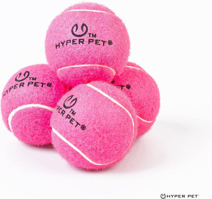 MINI Tennis Balls for Dogs (Pet Safe Dog Ball Dog Tennis Balls for Exercise & Training) Dog Ball Interactive Dog Toys Work with  K9 Kannon MINI Dog Ball Launcher - 4 Pack MINI Pink